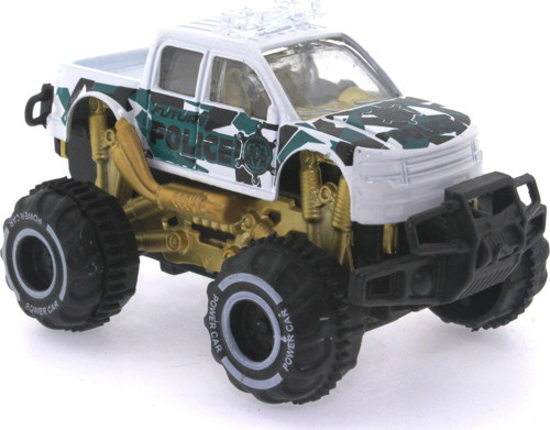 Çek Bırak Mini Off Road Beyaz Polis Aracı Kız Erkek Çocuk Oyuncak Eğitici Oyuncaklar