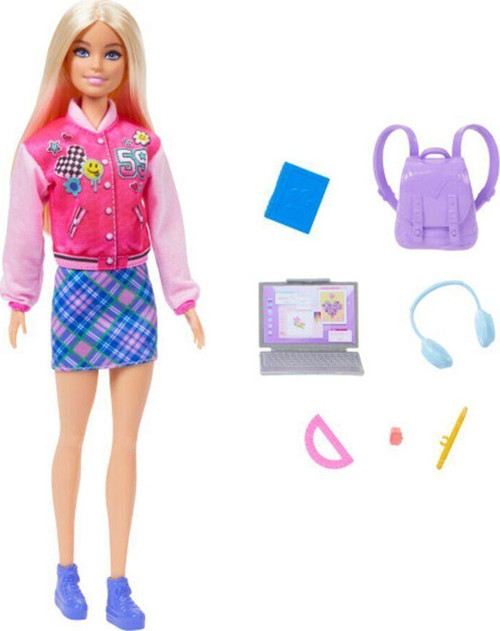 HRG84 Öğrenci Barbie ve Aksesuarları Kız Erkek Çocuk Oyuncak Eğitici Oyuncaklar