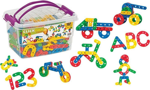 01903 Dede, Click Clack 192 Parça Kız Erkek Çocuk Oyuncak Eğitici Oyuncaklar