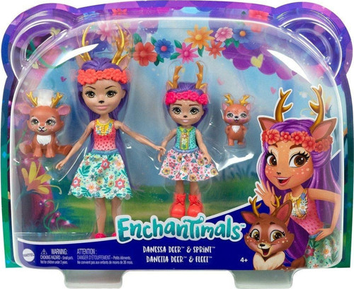 HCF79 Enchantimals Kız Kardeş Bebekler Serisi Kız Erkek Çocuk Oyuncak Eğitici Oyuncaklar