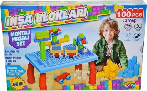 Montaj Masalı İnşa Blokları Seti 100 Parça Kız Erkek Çocuk Oyuncak Eğitici Oyuncaklar