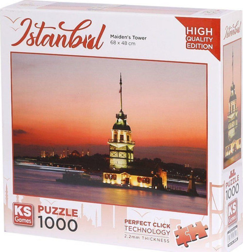 20729 Kız Kulesi Gün Batımı 1000 Parça Puzzle -KS Puzzle Kız Erkek Çocuk Oyuncak Eğitici Oyuncaklar
