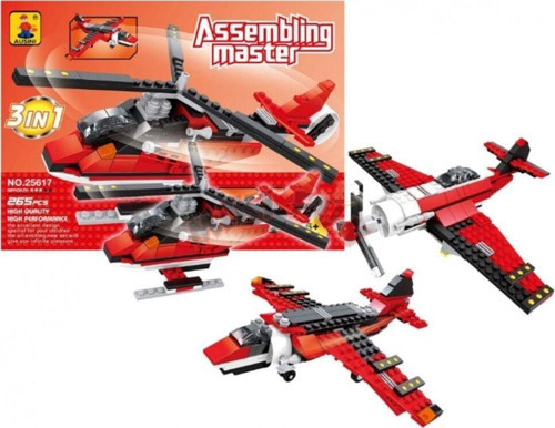 Ausini Assembling Master 3 in 1 265 Parça Hava Araçları Seti Kız Erkek Çocuk Oyuncak Eğitici Oyuncak