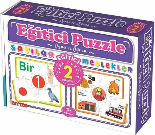 7193 Çark Puzzle Sayılar -Dıytoy Kız Erkek Çocuk Oyuncak Eğitici Oyuncaklar