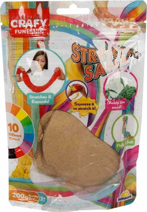 Streç Oyun Kumu Naturel 200 gr Kız Erkek Çocuk Oyuncak Eğitici Oyuncaklar