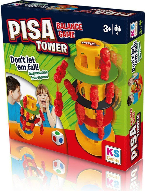 25904 Pisa Tower Denge Oyunu Kız Erkek Çocuk Oyuncak Eğitici Oyuncaklar