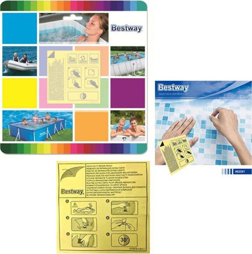 Bestway Şişme Ürünler için Tamir Yaması 6,5 x 6,5cm 62091 Kız Erkek Çocuk Oyuncak Eğitici Oyuncaklar