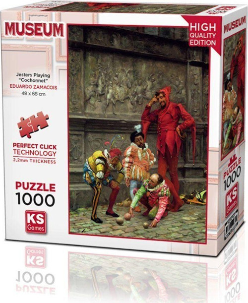 20662 Jesters Playing Cochonnet 1000 Parça Puzzle -KS Puzzle Kız Erkek Çocuk Oyuncak Eğitici Oyuncak
