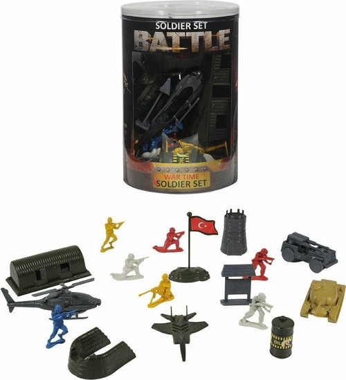 ERN-824 Heroes Toys Büyük Asker Seti Kız Erkek Çocuk Oyuncak Eğitici Oyuncaklar