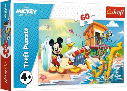 PUZZLE-17359 Mickey 60 Parça Puzzle Kız Erkek Çocuk Oyuncak Eğitici Oyuncaklar
