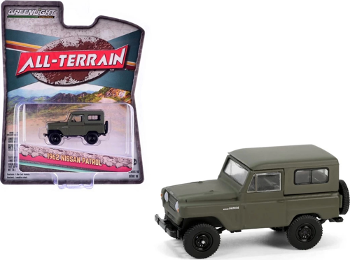Greenlight 1/64 All-Terrain Series 16- 1962 Patrol Matt Olive Green Kız Erkek Çocuk Oyuncak Eğitici