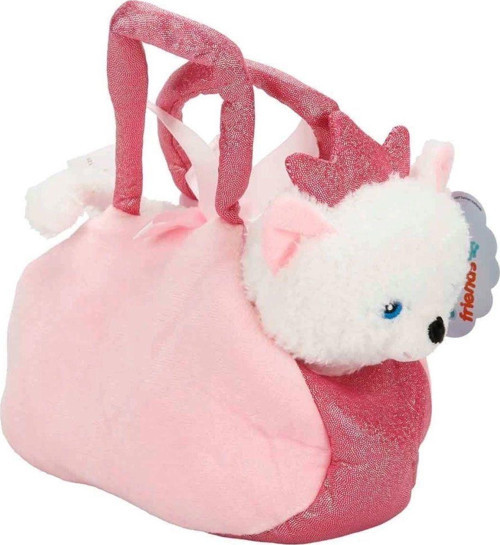 4775 Peluş Kedi Köpek Taşıma Çantalı 20cm - Stokta Olan Model ve Renk Gönderiliir Kız Erkek Çocuk Oy