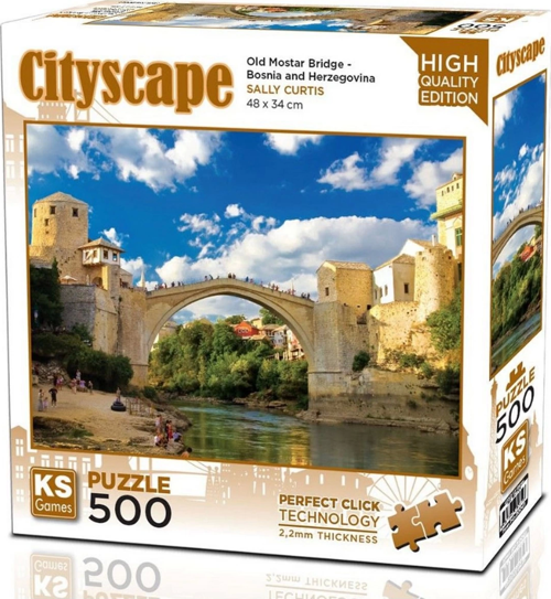Ks Games Old Mostar Bridge Bosna-Hersek Puzzle 500 Parça Kız Erkek Çocuk Oyuncak Eğitici Oyuncaklar