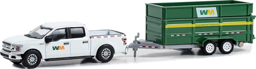 Greenlight 1/64 2018 Ford F-150 XLT with Double-Axle Dump Kız Erkek Çocuk Oyuncak Eğitici Oyuncaklar