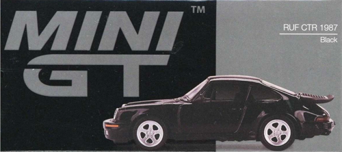 Mini GT 1:64 RUF CTR 1987 Black Kız Erkek Çocuk Oyuncak Eğitici Oyuncaklar