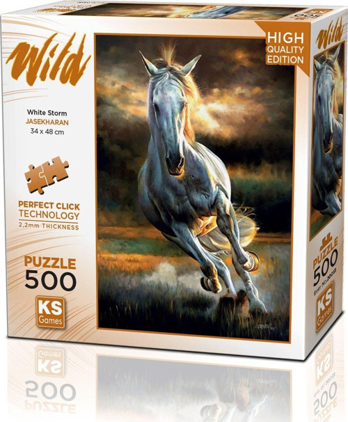 KS Puzzle 500 Parça Wild White Storm Kız Erkek Çocuk Oyuncak Eğitici Oyuncaklar