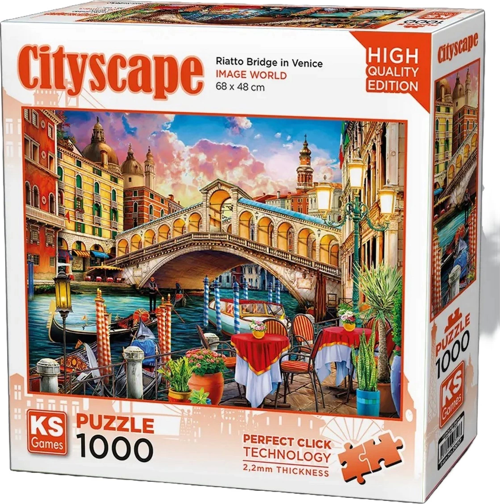 KS Games Riatto Bridge in Venice Puzzle 1000 Parça 20757 Kız Erkek Çocuk Oyuncak Eğitici Oyuncaklar