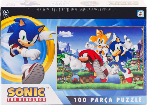 SO0052 Sonic 100 Parça Puzzle -Laçokids Kız Erkek Çocuk Oyuncak Eğitici Oyuncaklar