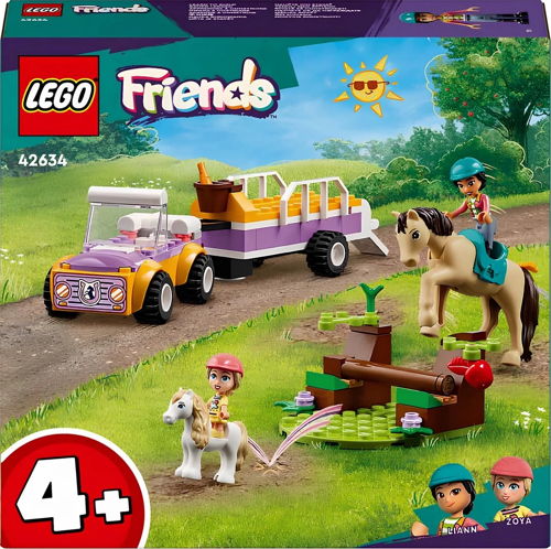 LEGO Friends At ve Midilli Römorku 42634 Kız Erkek Çocuk Oyuncak Eğitici Oyuncaklar