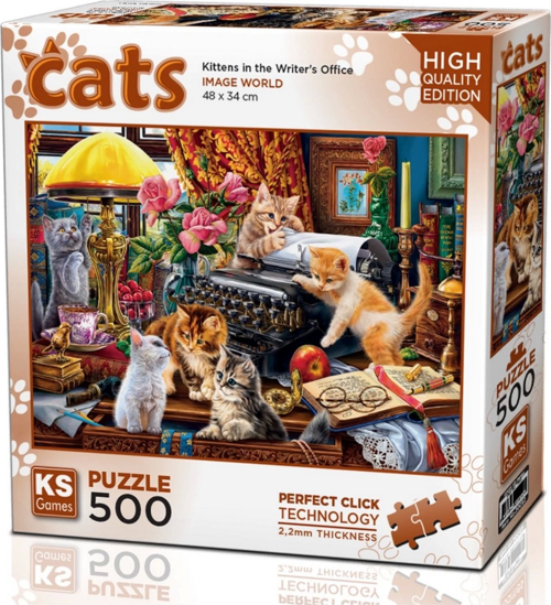 KS Games Parça Yavru Kediler Puzzle 500 Parça 20052 Kız Erkek Çocuk Oyuncak Eğitici Oyuncaklar