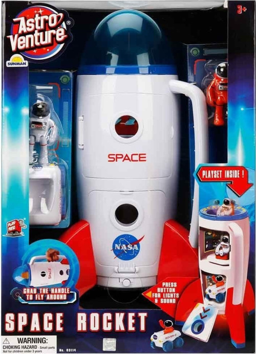 106114 Astro Venture Sesli Ve Işıklı Uzay Roketi -Sunman Kız Erkek Çocuk Oyuncak Eğitici Oyuncaklar