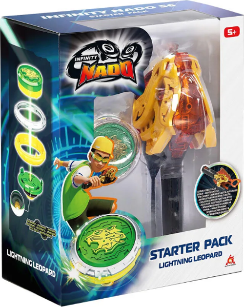 Infinity Nado Başlangıç Paketi Lightning Leopard Kız Erkek Çocuk Oyuncak Eğitici Oyuncaklar