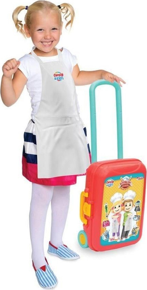 Candy & Ken Mutfak Set Bavulum Çekçek Bavul Kız Erkek Çocuk Oyuncak Eğitici Oyuncaklar