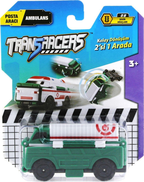 Transracers Dönüşen Araçlar Posta Aracı / Ambulans Kız Erkek Çocuk Oyuncak Eğitici Oyuncaklar