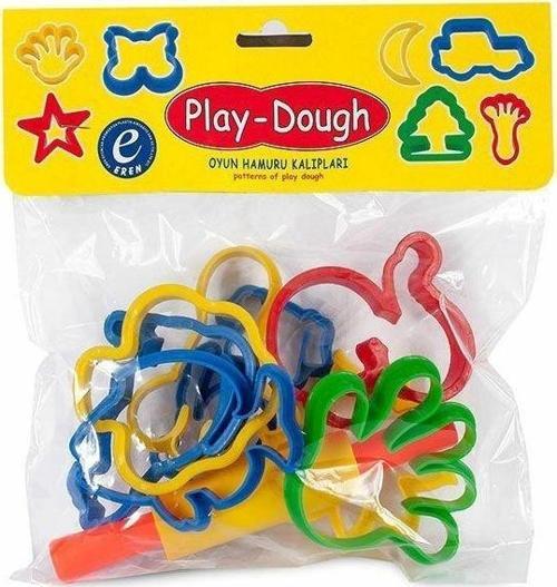 ERN-015 Poşetli Oyun Hamuru Kalıplar Büyük Şekiller Kız Erkek Çocuk Oyuncak Eğitici Oyuncaklar