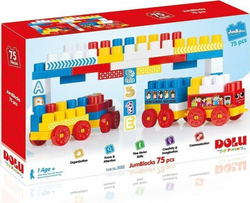 5032 Mega Blok Seti 75'li Kız Erkek Çocuk Oyuncak Eğitici Oyuncaklar