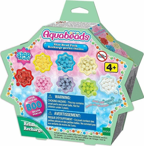 31603 AquaBeads Star Bead Yedek Boncuk Paketi / Epoch / +4 yaş Kız Erkek Çocuk Oyuncak Eğitici Oyunc