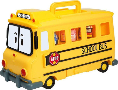 POLI 83148 ROBOCAR POLİ OKUL OTOBÜSÜ FİGÜR KUTUSU Kız Erkek Çocuk Oyuncak Eğitici Oyuncaklar