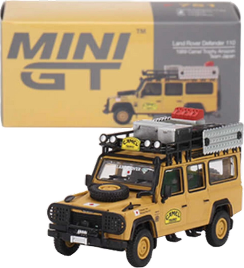 Mini GT 1-64 Land Rover Defender 110 1989 Camel Trophy Amazon Team Japan Kız Erkek Çocuk Oyuncak Eği