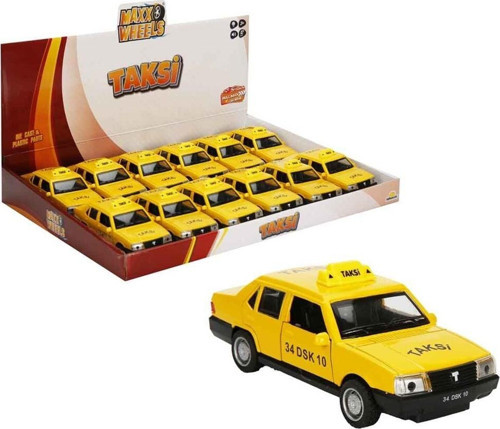 MXX AÇIK 1/32 ARABA TAKSİ 13CM SES/IŞIK (1ADET) Kız Erkek Çocuk Oyuncak Eğitici Oyuncaklar