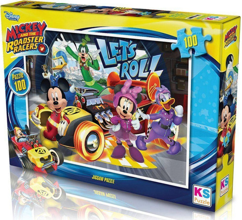 MCH714 KS Mickey Mouse / 100 Parça Puzzle Kız Erkek Çocuk Oyuncak Eğitici Oyuncaklar