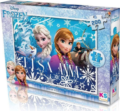 200 Parça Frozen Puzzle Kız Erkek Çocuk Oyuncak Eğitici Oyuncaklar