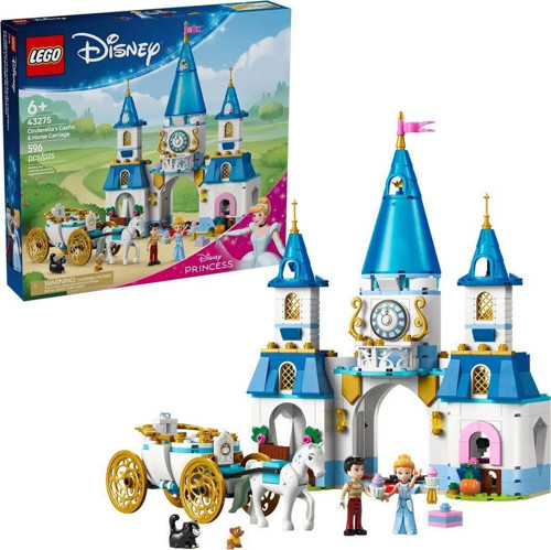 43275 Lego Disney Prensesi Sindirella\'nın Şatosu ve At Taşıyıcı 596 parça +6 yaş Kız Erkek Çocuk Oy