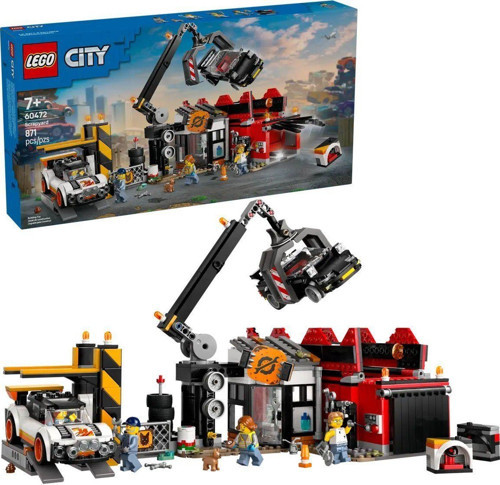 60472 Lego City Hurdalık ve Arabalar 871 parça +7 yaş Kız Erkek Çocuk Oyuncak Eğitici Oyuncaklar