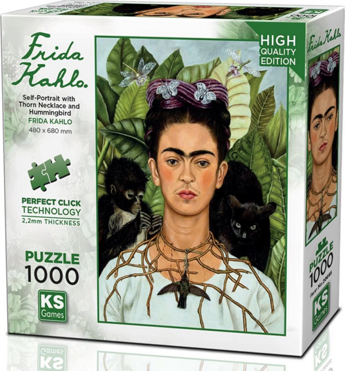 KS Games Self-Portrait with Thorn Necklace Puzzle 1000 Parça 20665 Kız Erkek Çocuk Oyuncak Eğitici O