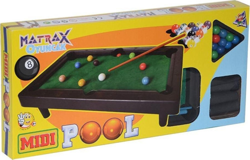 Orta Boy Bilardo Oyunu Mini Bilardo Masa Üstü Oyuncak - 80734 Kız Erkek Çocuk Oyuncak Eğitici Oyunca
