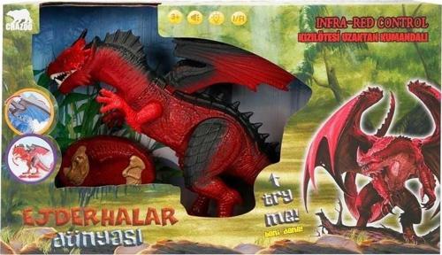 S00036139 EJDERHA HAREKETLİ SES/IŞIK -SUN Kız Erkek Çocuk Oyuncak Eğitici Oyuncaklar