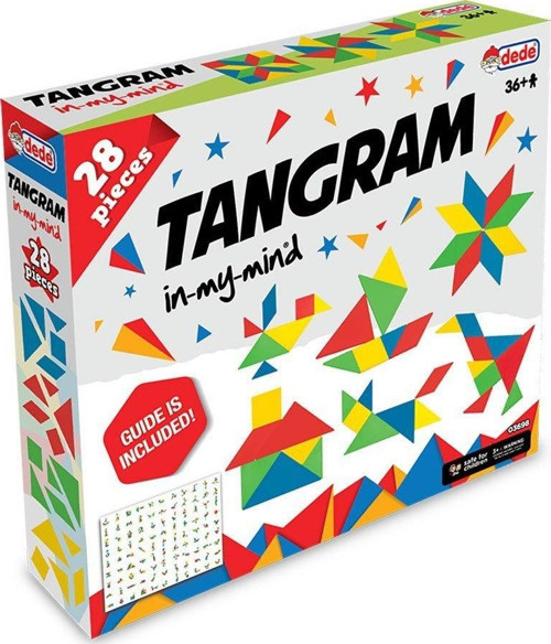 03698 Dede, Tangram 28 Parça Kız Erkek Çocuk Oyuncak Eğitici Oyuncaklar