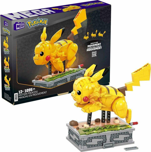 HGC23 MEGA™ Pokémon™ Motion Pikachu 1095 parça +12 yaş Kız Erkek Çocuk Oyuncak Eğitici Oyuncaklar