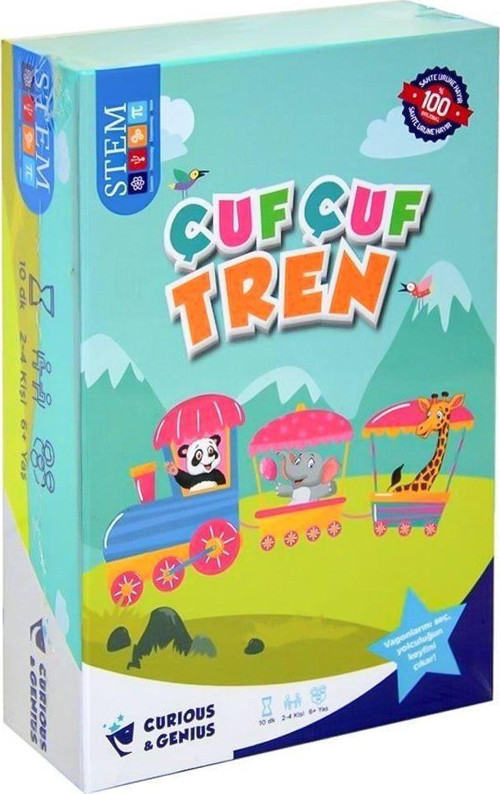 55092 Çuf Çuf Tren Kız Erkek Çocuk Oyuncak Eğitici Oyuncaklar