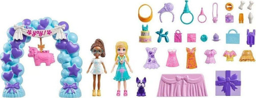 JCC33 Polly Pocket Pollynin Doğum Günü Partisi Paketi Kız Erkek Çocuk Oyuncak Eğitici Oyuncaklar