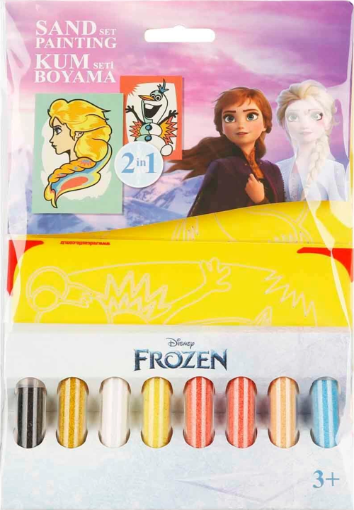 2in1 Disney Frozen Kum Boyama Seti S00005170 Kız Erkek Çocuk Oyuncak Eğitici Oyuncaklar