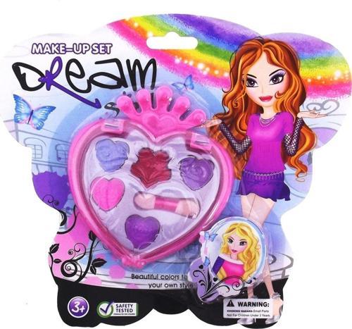 Kalp Kutulu Mini Makyaj Seti Kız Erkek Çocuk Oyuncak Eğitici Oyuncaklar