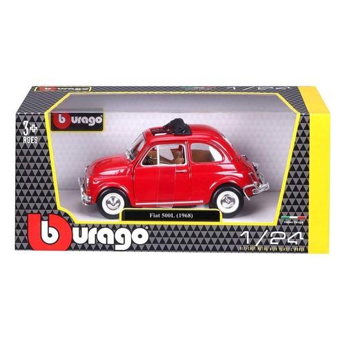22099 Burago Fiat 500L 168 Kırmızı 1:24 -Sunman Kız Erkek Çocuk Oyuncak Eğitici Oyuncaklar