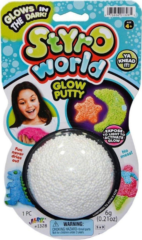 1328 Styro World Glow Putty - 1adet stokta olan gönderilir Kız Erkek Çocuk Oyuncak Eğitici Oyuncakla