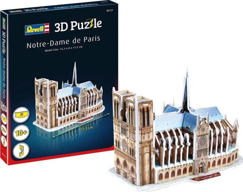 00121 Revell 3D Puzzle Notre Dame Katedrali 39 parça Kız Erkek Çocuk Oyuncak Eğitici Oyuncaklar